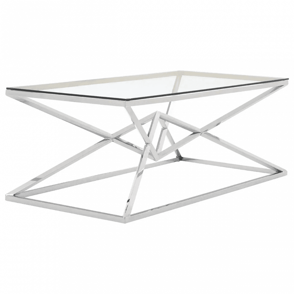Inspire Silver Rectangular Coffee Table