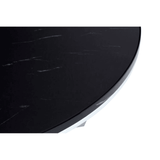 Inspire Round Black Faux Marble Coffee Table