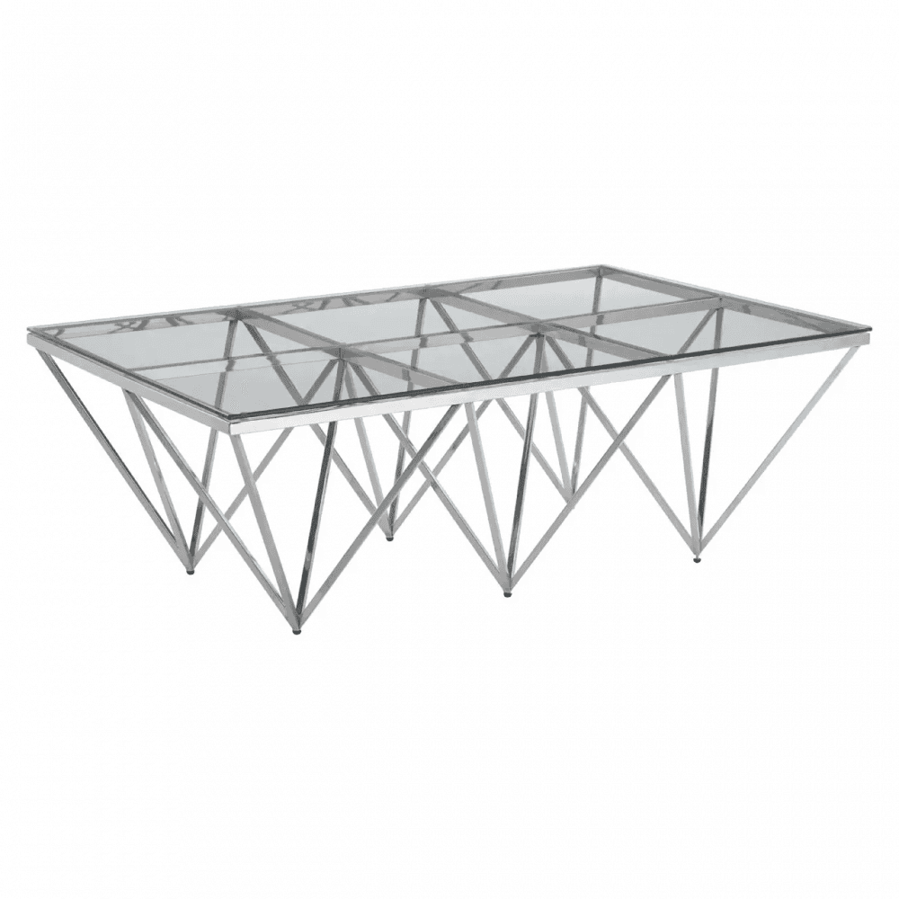 Inspire Spike Triangles Base Coffee Table