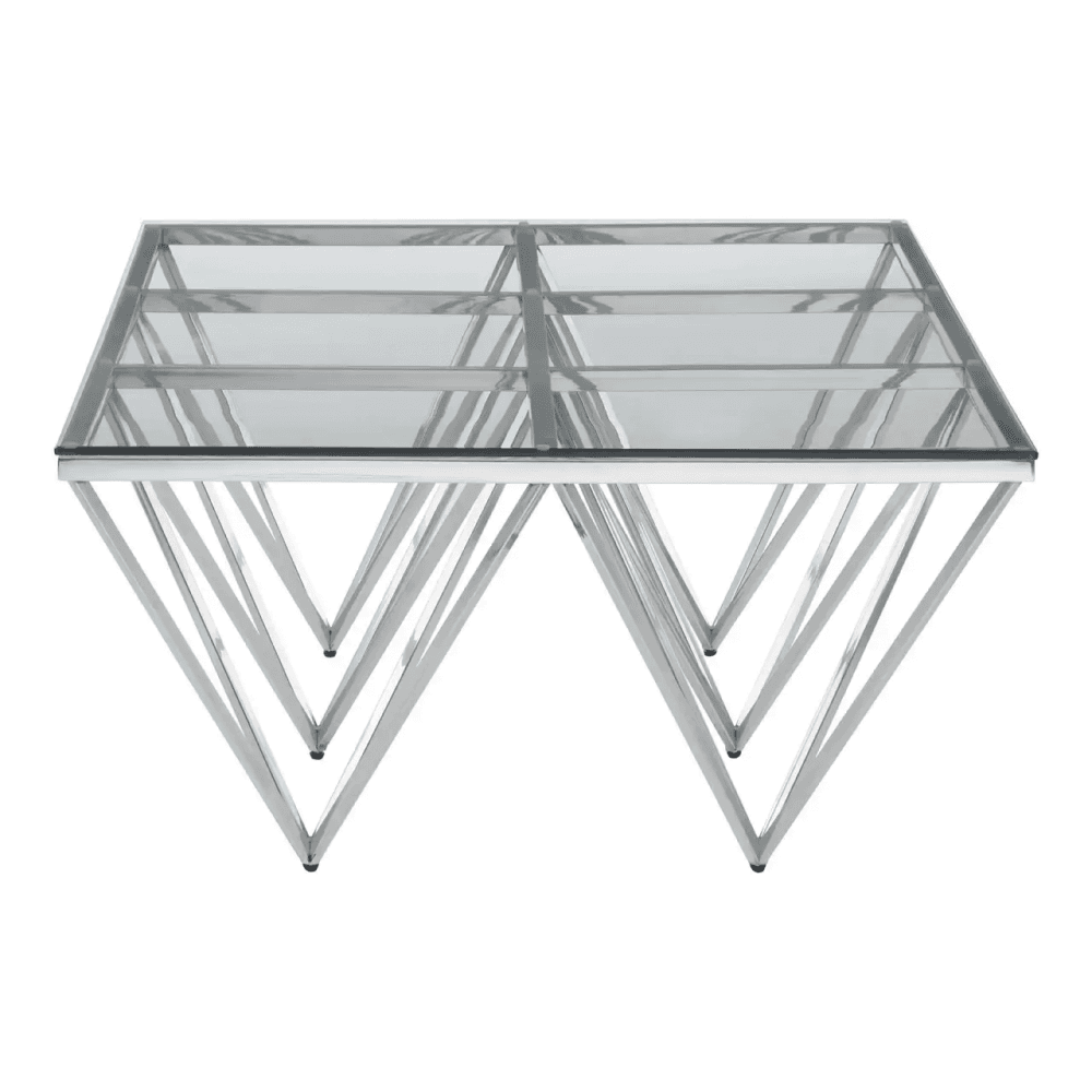 Inspire Spike Triangles Base Coffee Table