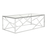 Inspire Stainless Steel Geometric Coffee Table