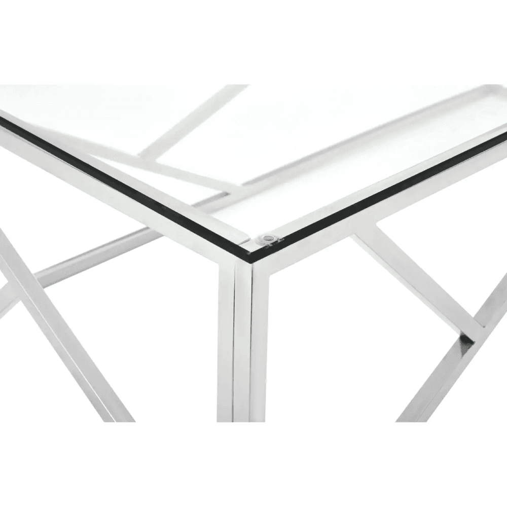 Inspire Stainless Steel Geometric Coffee Table