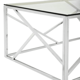 Inspire Stainless Steel Geometric Coffee Table