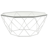 Inspire Tempered Glass Chrome Coffee Table