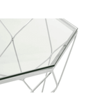 Inspire Tempered Glass Chrome Coffee Table