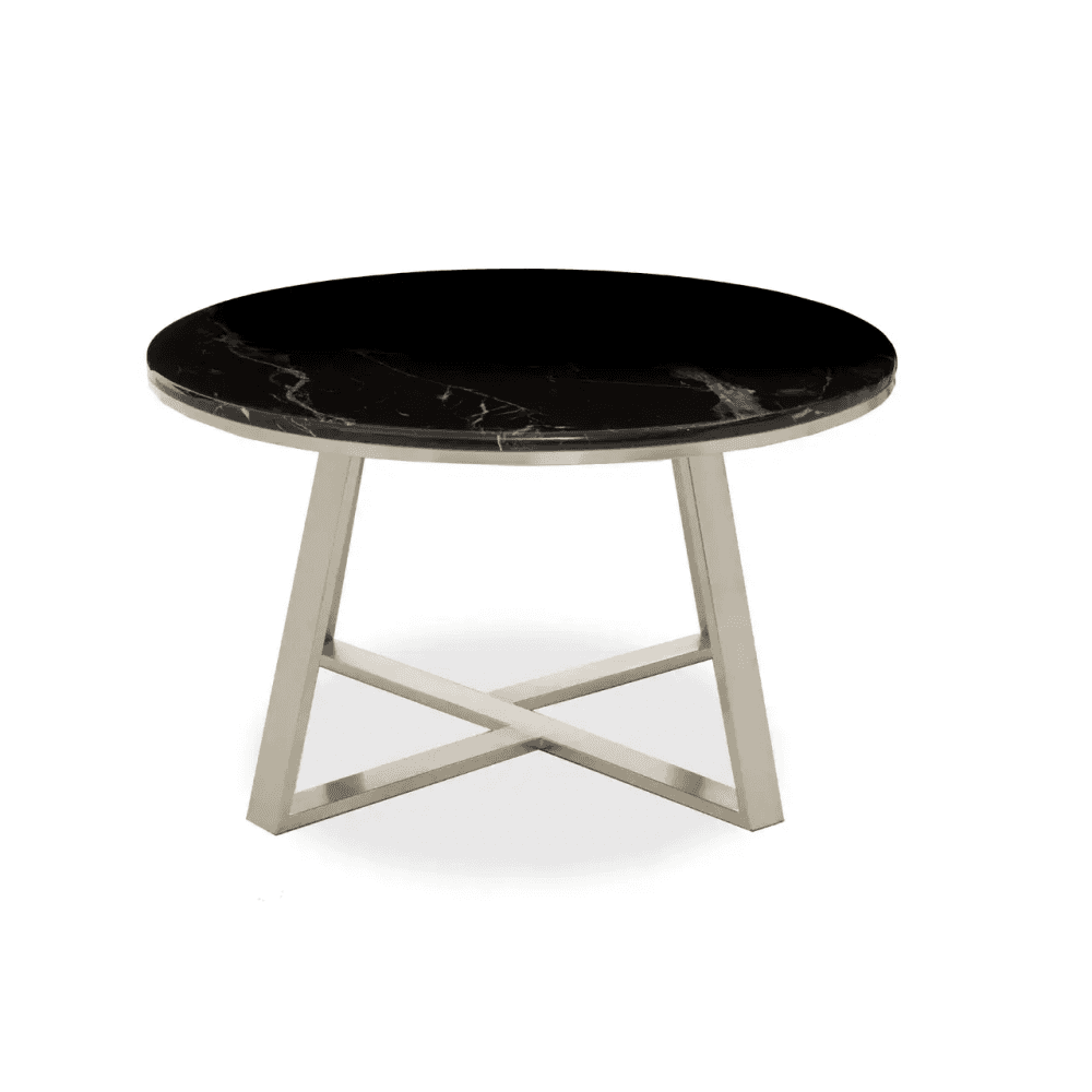Marino Coffee Table With Black Marble Top