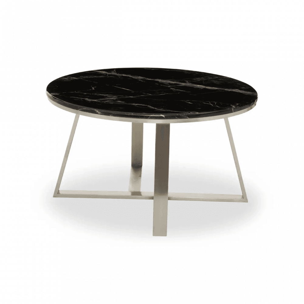 Marino Coffee Table With Black Marble Top