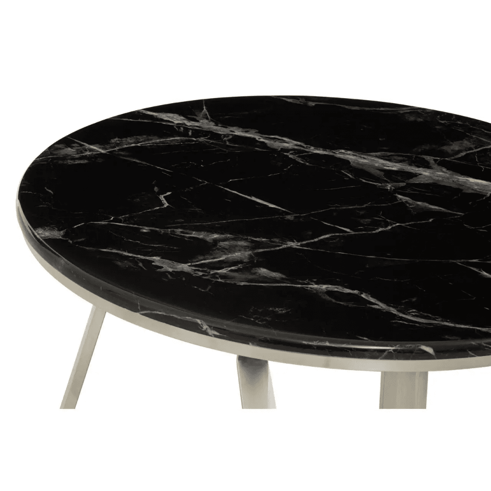 Marino Coffee Table With Black Marble Top