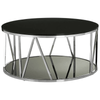 Marino Round Chrome Finish Coffee Table