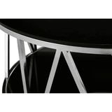 Marino Round Chrome Finish Coffee Table