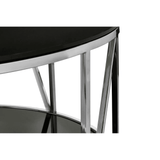 Marino Round Chrome Finish Coffee Table