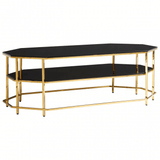 Verrazano Black Tempered Glass Coffee Table