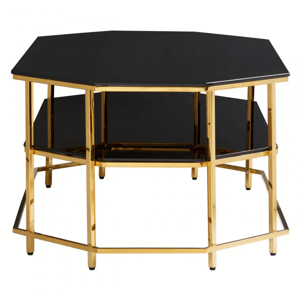 Verrazano Black Tempered Glass Coffee Table