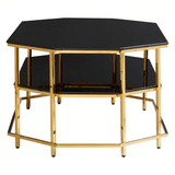 Verrazano Black Tempered Glass Coffee Table