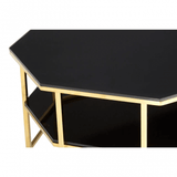 Verrazano Black Tempered Glass Coffee Table