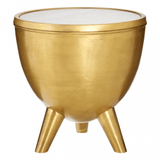 Creston Brass Marble Top Table