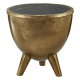 Creston Black Marble Top Table