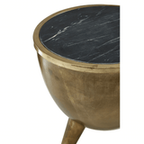 Creston Black Marble Top Table