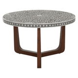 Meridian Round Coffee Table in Mother of Pearl Design Detail