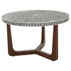 Meridian Round Coffee Table in Mother of Pearl Design Detail