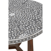 Meridian Round Coffee Table in Mother of Pearl Design Detail