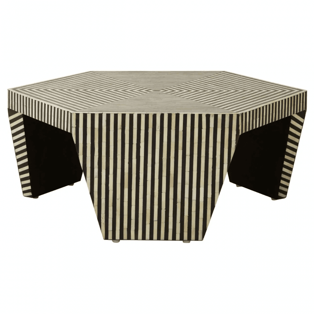 Meridian Striped Coffee Table