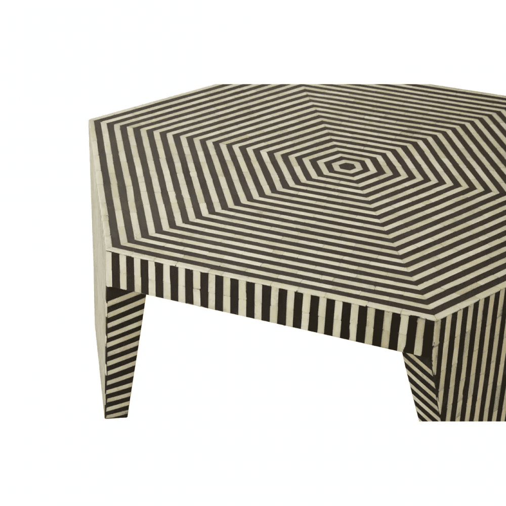 Meridian Striped Coffee Table