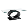 Nova O Shaped Coffee Table With Black Base
