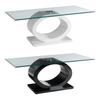 Nova O Shaped Coffee Table With Black Base