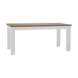 Kensington Oak Top White Dining Table