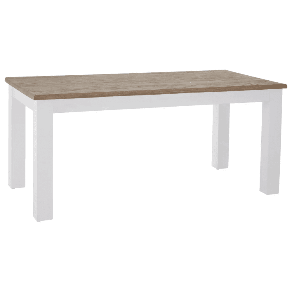 Kensington Oak Top White Dining Table