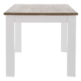 Kensington Oak Top White Dining Table