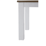 Kensington Oak Top White Dining Table