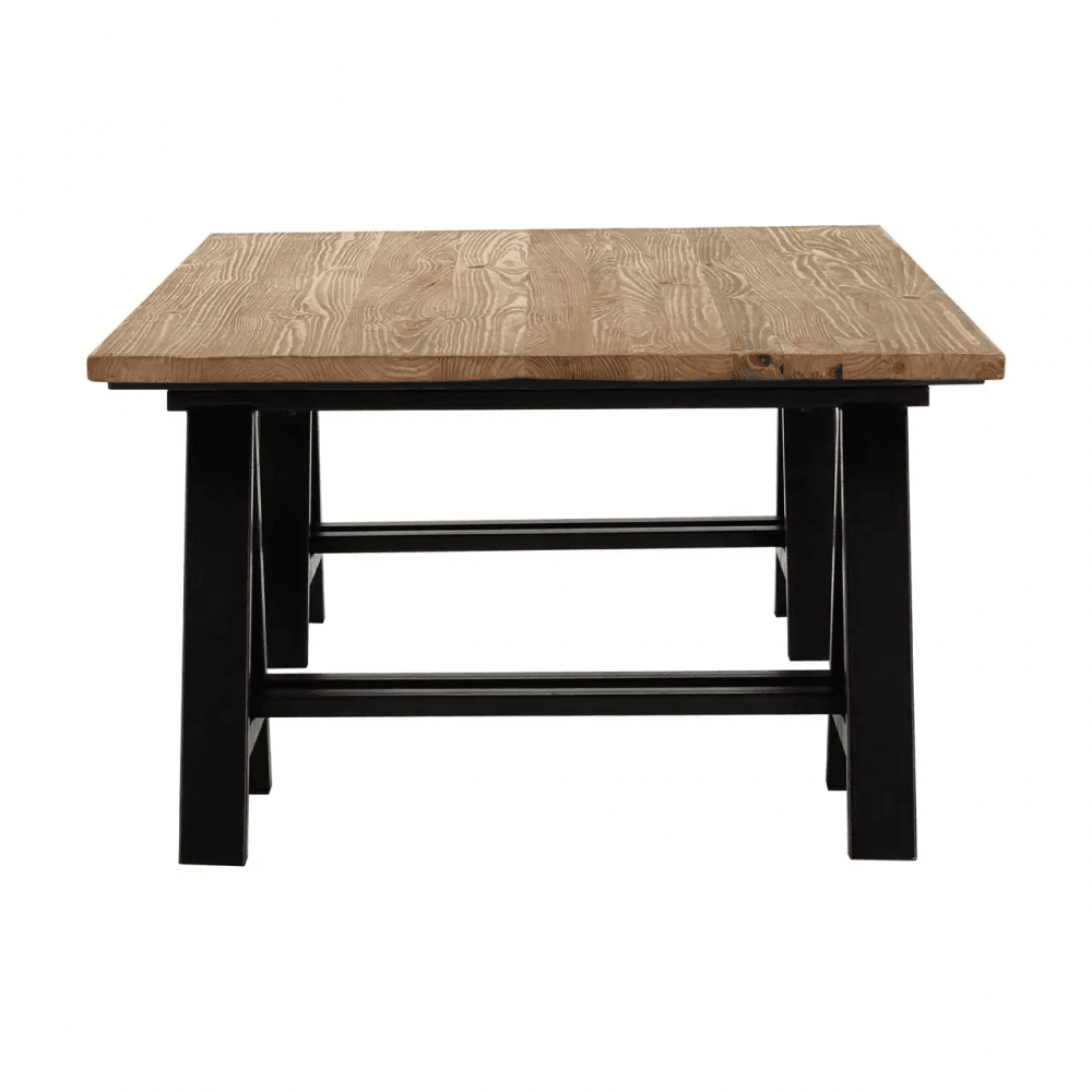 Kensington Pine Wood And Iron Coffee Table