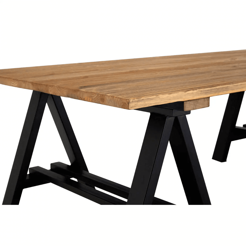 Kensington Pine Wood And Iron Coffee Table