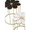 Lila Set Of Two Black And White Petal Tables