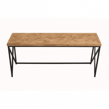 Beckford Coffee Table With Black Iron Frame