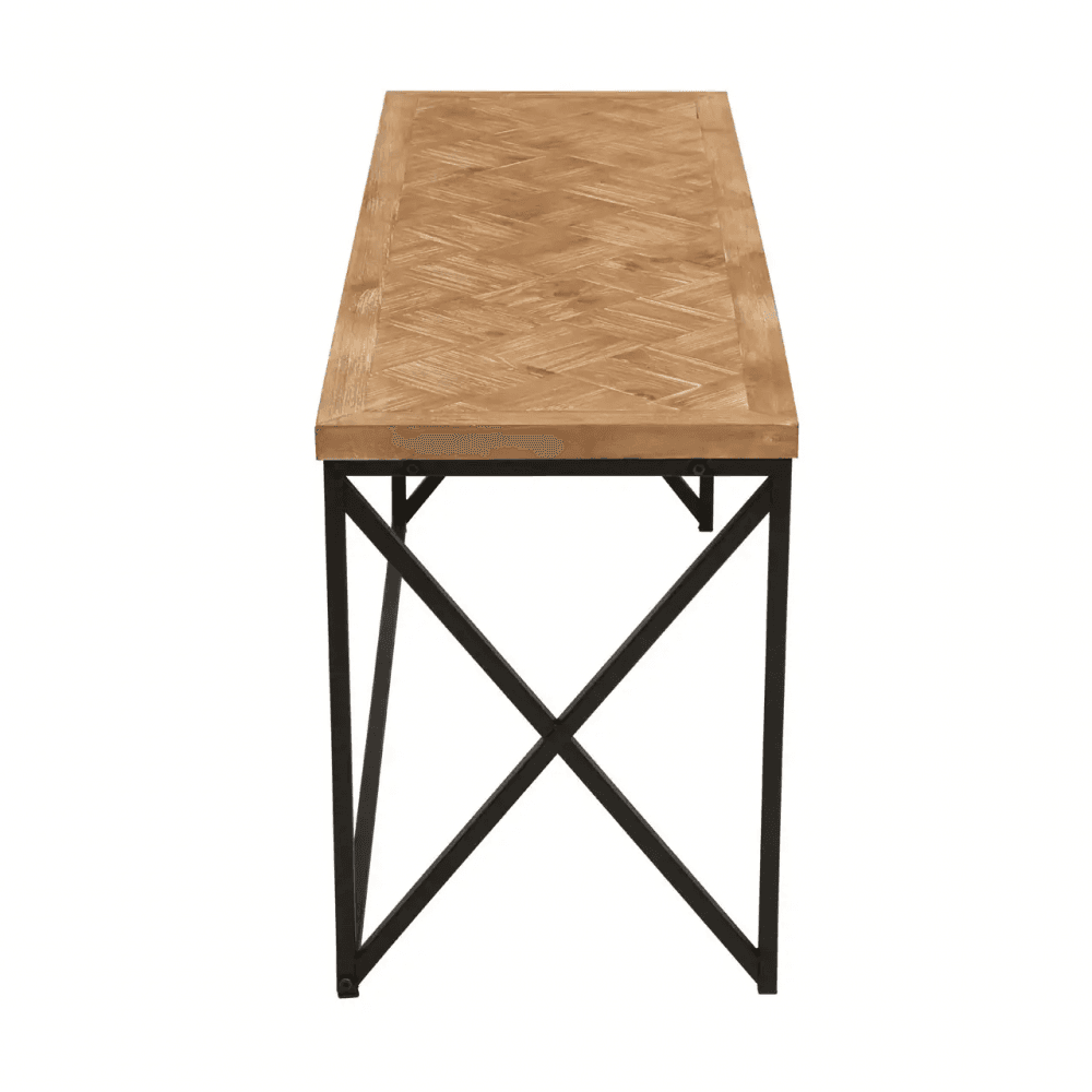 Beckford Coffee Table With Black Iron Frame