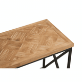 Beckford Coffee Table With Black Iron Frame