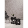 Jaxon Set Of Two Black Natural Rattan Tables