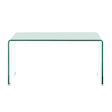 Nova Clear Bent Glass Coffee Table