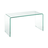 Nova Clear Bent Glass Coffee Table
