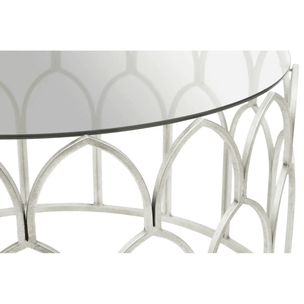 Seraphina Silver Leaf Coffee Table