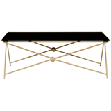 Vesper Gold Finish Coffee Table