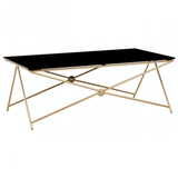 Vesper Gold Finish Coffee Table