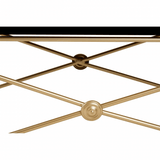 Vesper Gold Finish Coffee Table