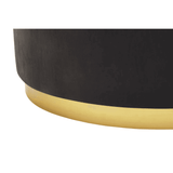 Siena Black And Gold Concrete Look Coffee Table