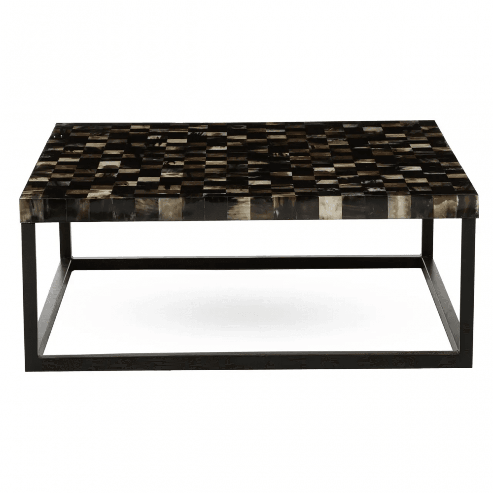 Shelby Mother of Pearl top Square Coffee Table