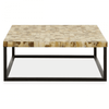 Shelby Cream Mother of Pearl Square Coffee Table