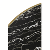 Belmore Black Marble Effect Gold Base Coffee Table